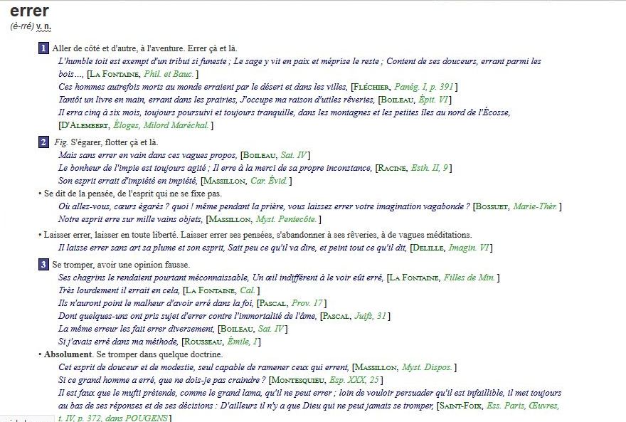 Pour errances ZZ Errer