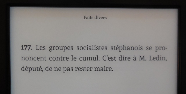 Feneon 011 Contre le cumul