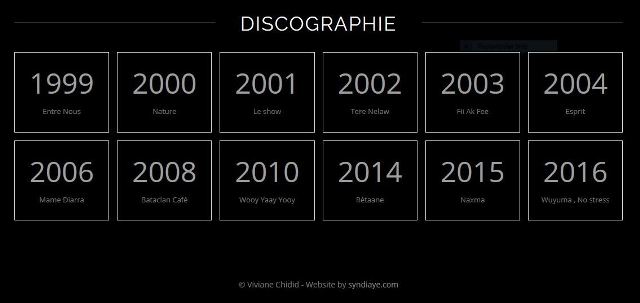 (Capture du site officiel de Viviane Chidid.)