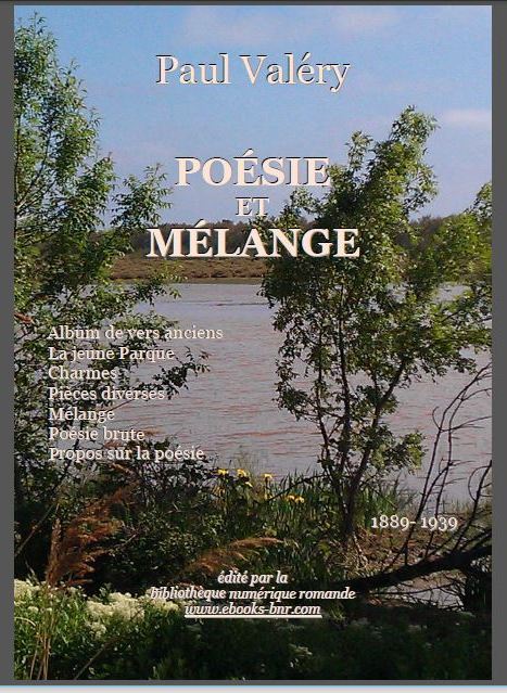 Paul Valéry, "Poésie et Mélange", Ed. BNR (Capture d'écran de la couverture.)