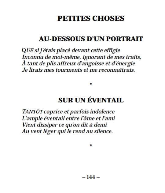 Paul Valéry, "Poésie et Mélange", Ed. BNR (Capture d'écran d'un extrait.)