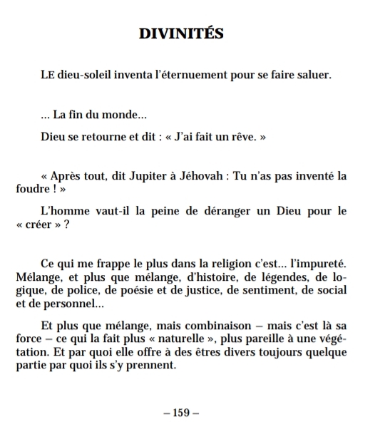 Paul Valéry, "Poésie et Mélange", Ed. BNR (Capture d'écran d'un extrait.)