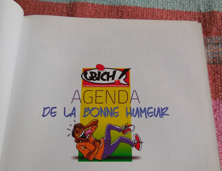 Extrait de l'agenda 2016 de Gbich! / Photo : Coumba Sylla