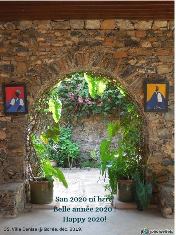 Photo : Coumba Sylla, Gorée, décembre 2019. / Effets : PhotoEffects.